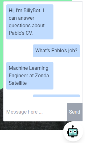 Building a Chatbot to answer questions about your CV